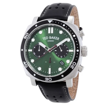 Ted Baker BKPCNF3019I Caine Urban Green Dial 44 mm Men's Watch New - Image 1 of 3