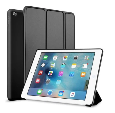 Magnetic Silicone Trifold Case For iPad Mini 3 4 5 6 7 Air Pro 9.7 10.2 10.9 11 - Image 1 of 4
