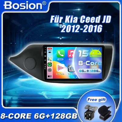 9''IPS Android 15 Autoradio Navi CarPlay Für Kia Ceed JD 2012-2016 WIFI 6G+128GB - Bild 1 von 4