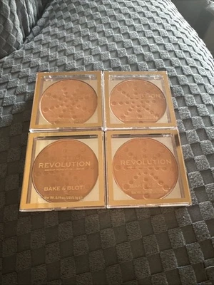 Revolution Bake And Blot Setting Powder Peach Lot Of 4 - Image 1 of 2