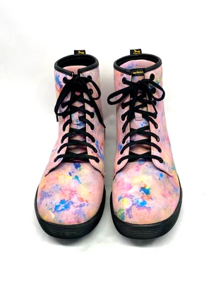 Botas de gamuza Dr. Martens Sheridan rosa arco iris ráfaga para mujer talla 9 AirWair raras Foto 1 de 4