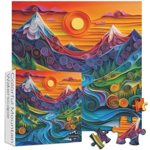 Impossible Puzzles for Adults 1000 Pieces, Quilling Paper Cut Art Jigsaw Puzz... - Picture 1 of 9