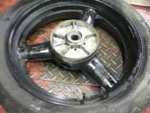2003-11 Suzuki SV650 Rear Wheel & Tire with Blemish in Rim, See Photos  - Picture 1 of 3