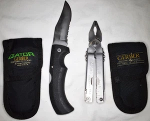 Gerber Gator 650 Knife and Gerber Multi Tool with Sheaths - Picture 1 of 4