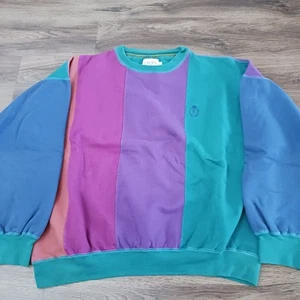 De Colección Ralph Lauren Chaps Pullover Para Hombres Sudadera Mediana Bloques de Color Y2K Años 90 - Imagen 1 de 6