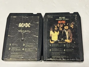 Vintage AC DC Back In Black And Highway To Hell 8 Track Tapes - Bild 1 von 7