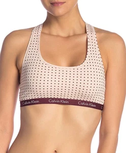 Calvin Klein Women's Carousel Logo Bralette -Color:Peach-Size:Small - Picture 1 of 2