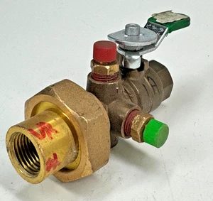 NEXUS Balancing Valve 1/2" Union F-NPT x 1/2" F-NPT, Flow Pattern 1A - Picture 1 of 10