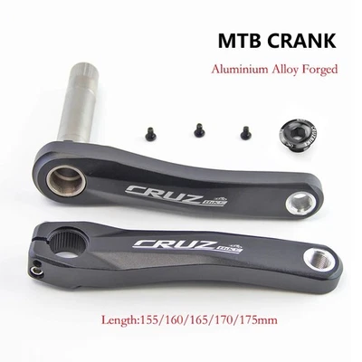  Mountain Bike Crankset Bicycle Crank 160mm/170mm/175mm with Bottom Bracket  - Image 1 of 4