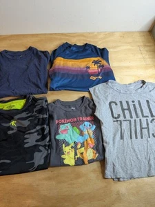 Boys Sz 8 Clothing Lot 10 Pieces Pajamas Shirts Pants Pokemon Swimwear Summer  - Picture 1 of 16