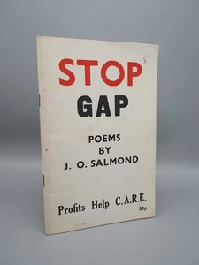 Stop Gap. Poems by J. O. Salmond, Signed, 1977 1st Edition Paperback - Picture 1 of 2