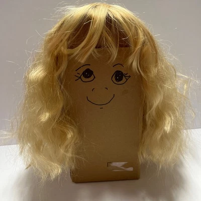 Hasta los Hombros 12" Rubio Cabello Sintético Con Flequillo Sujetadores Elásticos Halloween Foto 1 de 4