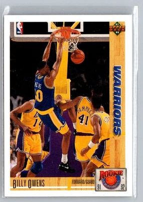 Upper Deck #R33 1992 Billy Owens radiocontrol Foto 1 de 2