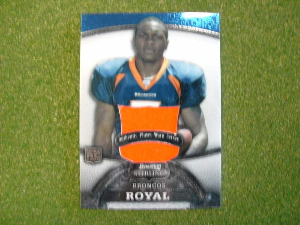 2008 Sterling Eddie Royal rookie jersey jsy Broncos RC - Image 1 of 1