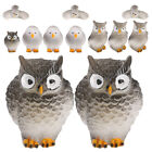  12 Pcs Mini Owl Figurines Animal Party Decorations Birds Fake Figure Model