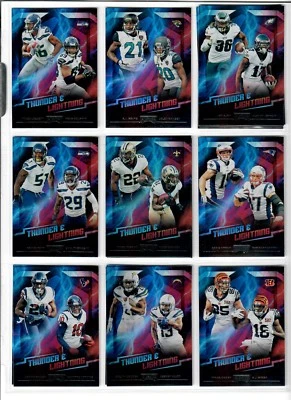 2018 Panini Playoff Football You Pick THUNDER & LIGHTNING GRONK ZEKE JULIO ETC + - Image 1 of 2