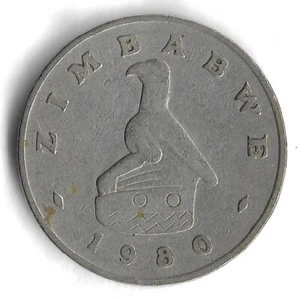 1980 Zimbabwe 20 Cents World Coin - KM# 4 - Picture 1 of 2