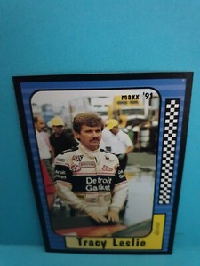 Tracy Leslie🏆1991 Maxx Race Cards #116 Trading Card🏆FREE POST