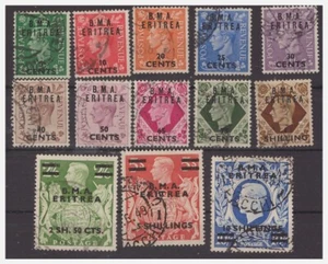 B.M. A. ERITREA 1948 - SERIE COMPLETA USATA - Imagen 1 de 1