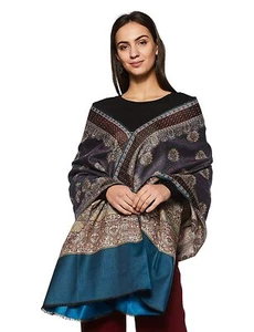 Women's Wool Woven Soft Shawls, Wraps [Size: 40" X 80"] - Picture 1 of 4