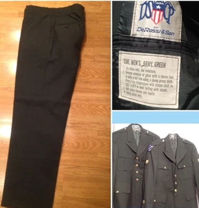 US ARMY Men's Green Military Dress Uniform Jacket Coat 40R, Pants 36S CHOICE - Picture 1 of 20