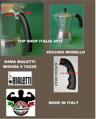 BIALETTI RICAMBIO MANICO CAFFETTIERA DAMA 6 TAZZE VECCHIO MODELLO 01 2025 Foto 1 de 2