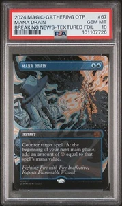 PSA 10 gemas - drenaje de maná como nuevo - lámina texturizada - OTJ noticias de última hora - Magic The Gathering - Imagen 1 de 2