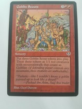 Goblin Scouts Magic the Gathering MTG Mirage Green Common
