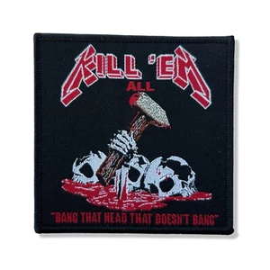 METALLICA - KILL EM ALL PATCH MEGADETH SLAYER TESTAMENT EXODUS THRASH METAL - Picture 1 of 1
