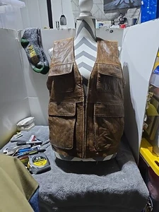 Wilsons Utility Cargo Field Safari Lederweste Adventure Bound Herren S (A156) - Bild 1 von 3