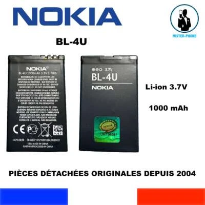 BATTERIE ORIGINE NEUVE NOKIA BL-4U BL4U OEM 1000mAh 3,7Wh 3,7V GENUINE BATTERY