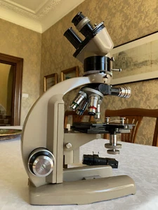 Vintage Vickers M12 - Incident Light & Polarising Binocular Microscope - c1980s - Picture 1 of 23