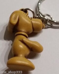 Peanuts Retro Style SNOOPY Movie Key chain wood color cosplay Great gift