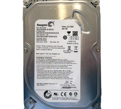 ST3320413CS PN:9GW14C-160 FW:CA14 (5VVJ) Site: WU China 320gb 3.5" Sata MAY/2013 - Image 1 of 3