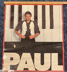 Póster promocional piano Paul McCartney Tug of War laminado (1982) Beatles - Imagen 1 de 1