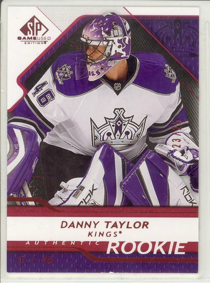 2008-09 UD SPGU DANNY TAYLOR ROOKIE /25 PLATINUM #118 SP Game Used RC Kings - Image 1 of 1