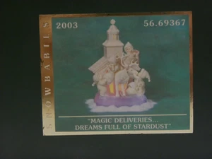 Dept 56 Snowbabies "Consegne magiche...Sogni pieni di polvere di stelle" 2003 - Foto 1 di 10