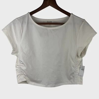 Old Navy Active Ultra Crop Tee Size L Womens PowerChill T Shirt Go-Dry NEW - Image 1 of 4