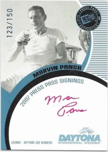 2007 Press Pass Signings Daytona 500 Winner Marvin Panch Autograph RARE Red INK - Picture 1 of 1