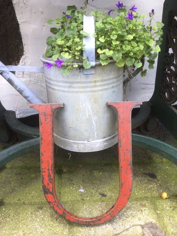 C1920s Rare Art Deco Gothic Brass Letter ‘U’ Reclaimed Shop Letter, 14” High Cover