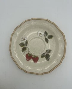 Platillos taza té café festival fresa Mikasa de colección SOLO - Imagen 1 de 3