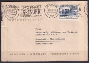 AUSTRIA. 1958/Wien, Franz Tomaschhnitz  Autowerkzeuge, advertise envelope