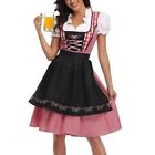 Womens Oktoberfest Beer Maid  Cosplay German Bavarian Dirndl Costume Fancy Dress