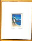 Lou Mcmurray Watercolor Print Signed Lighthouse Big Sable