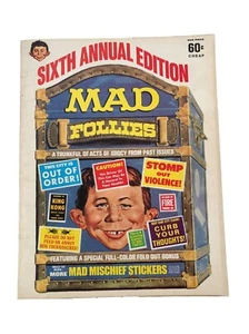 Mad Magazine Follies Magazin sechste Jahresausgabe Unfug Aufkleber enthalten - Bild 1 von 4