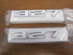 1968 CAMARO "327" FRONT FENDER EMBLEMS, PAIR - Bild 1 von 1