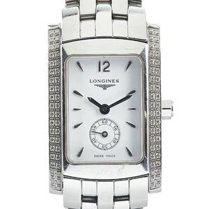 Longines DolceVita Diamond Bezel Damenuhr Edelstahl Quarz weißes Zifferblatt - Bild 1 von 8