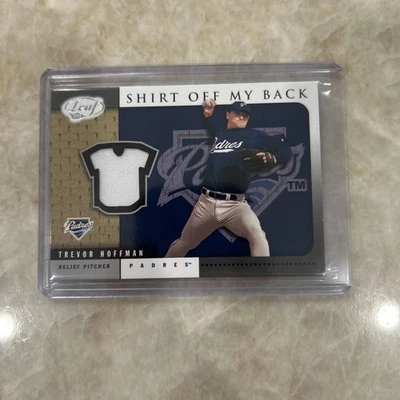 2005 Leaf рубашка с моей спины Тревор Хоффман #SB37 HOF Padres - Изображение 1 из 4
