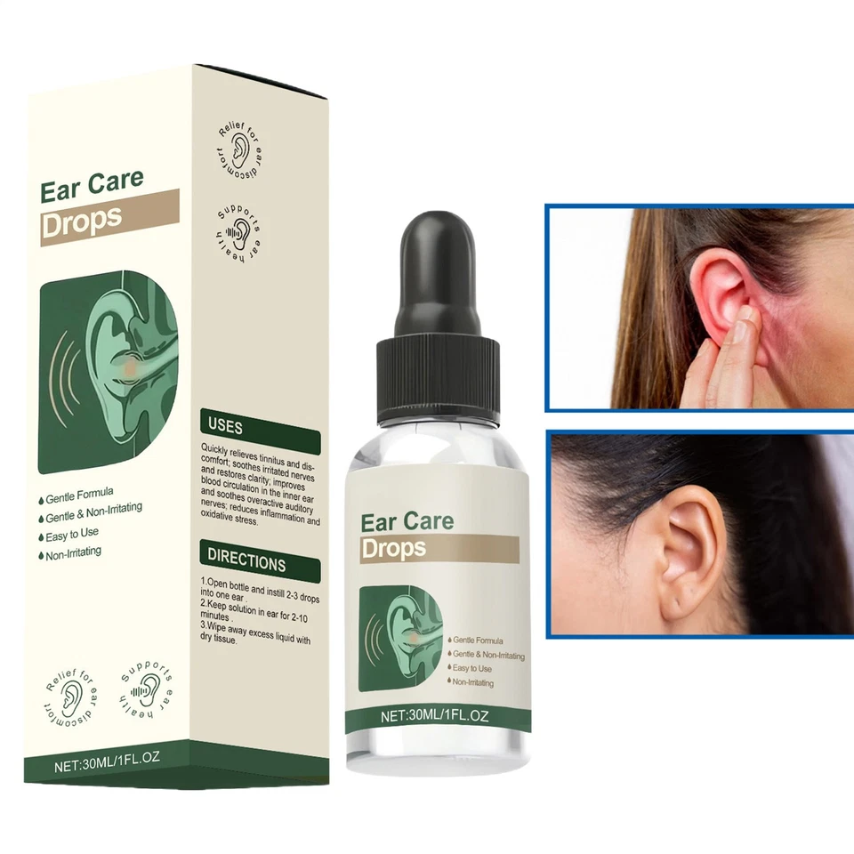 Gotas para el cuidado del oído 30 ml-Kreain Nature fórmula suave - Aliviar el tinnitus Foto 1 de 4