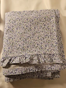 Ralph Lauren Elizabeth Street Volantes Mini Floral QUEEN Sábana Plana ALGODÓN EN MUY BUEN ESTADO - Imagen 1 de 7